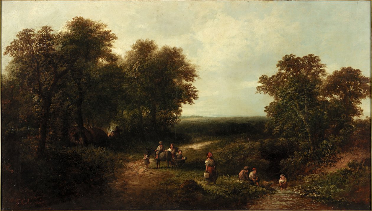 Paesaggio con figure da George Vicat Cole