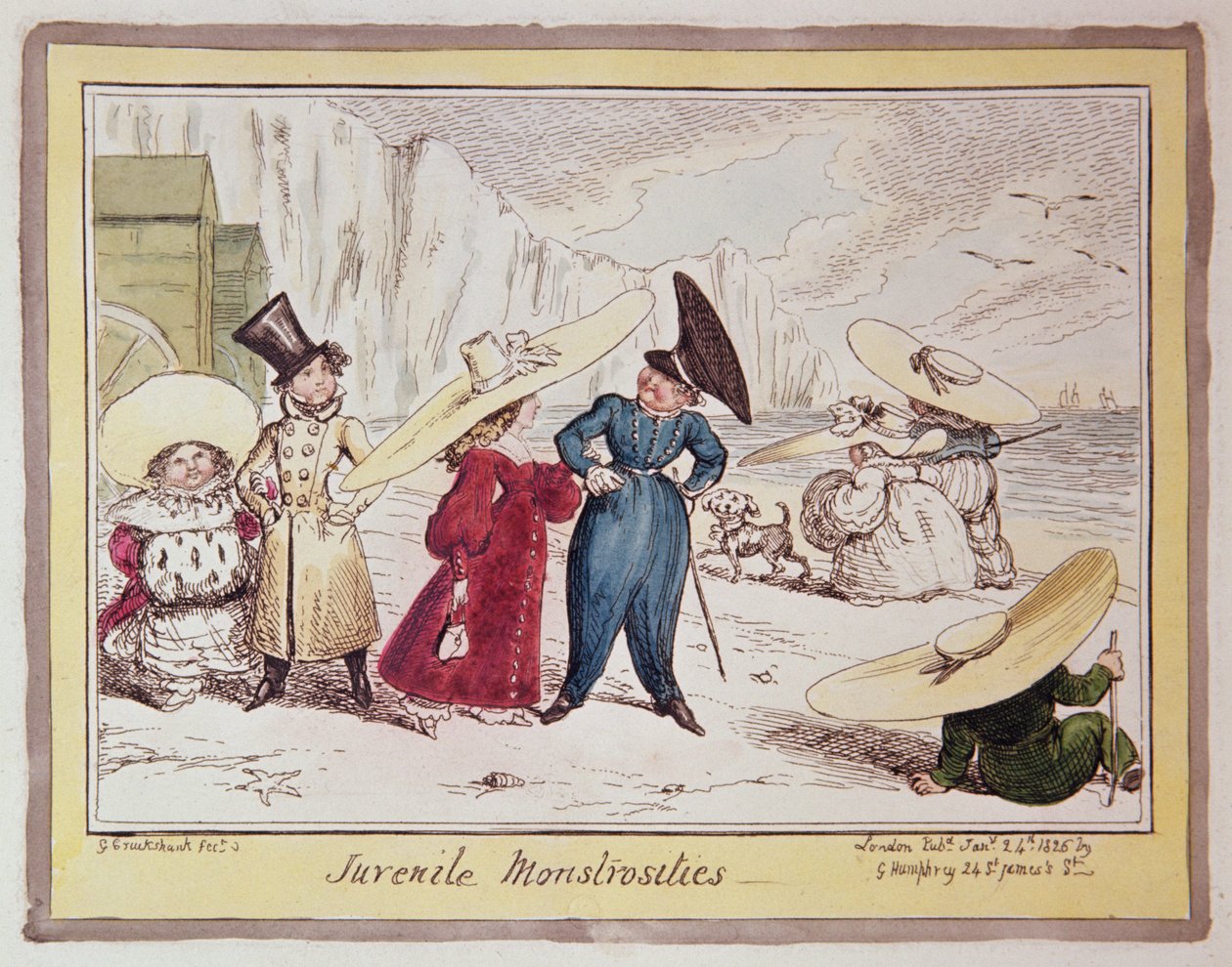Mostruosità giovanili, 1825 da George Cruikshank