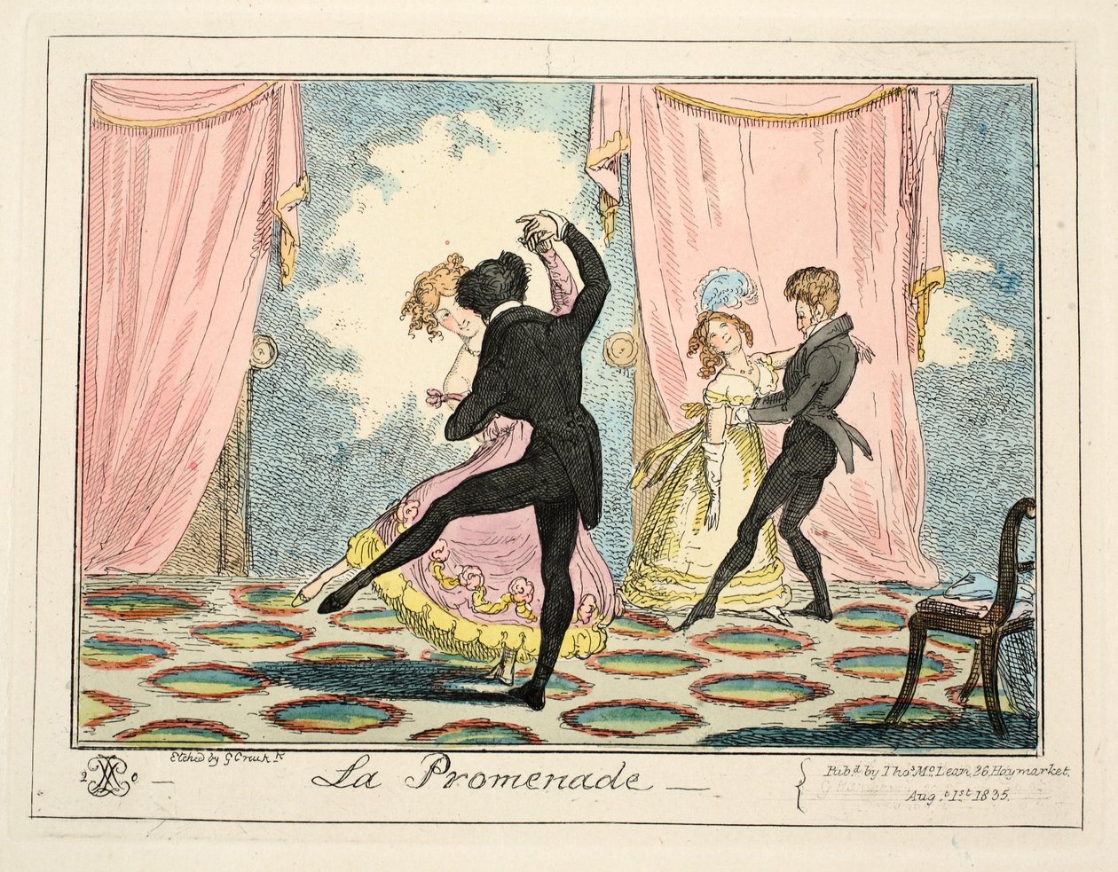 La Promenade da George Cruikshank