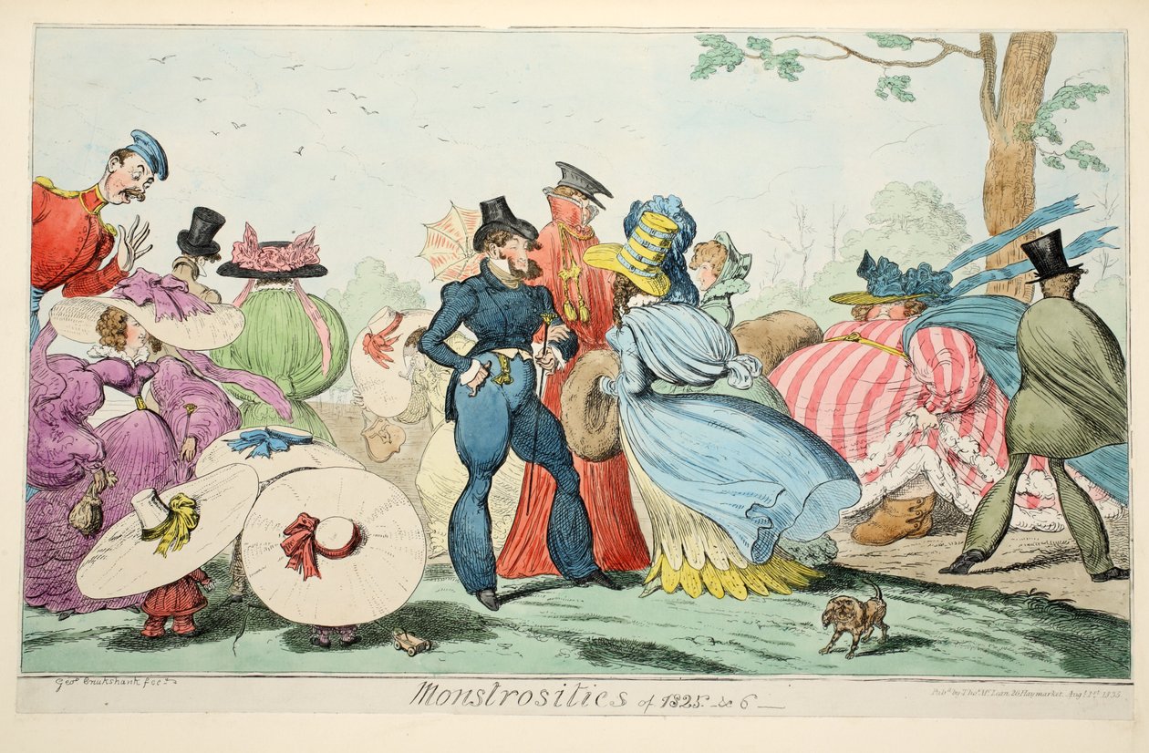 Mostruosità del 1825 e 6, 1835 da George Cruikshank