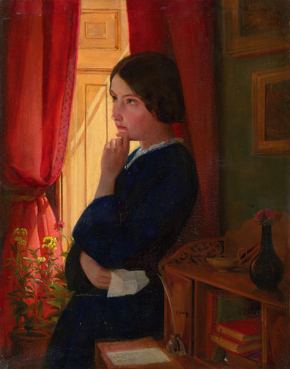 Considerando una risposta, c.1860 da George Dunlop Leslie