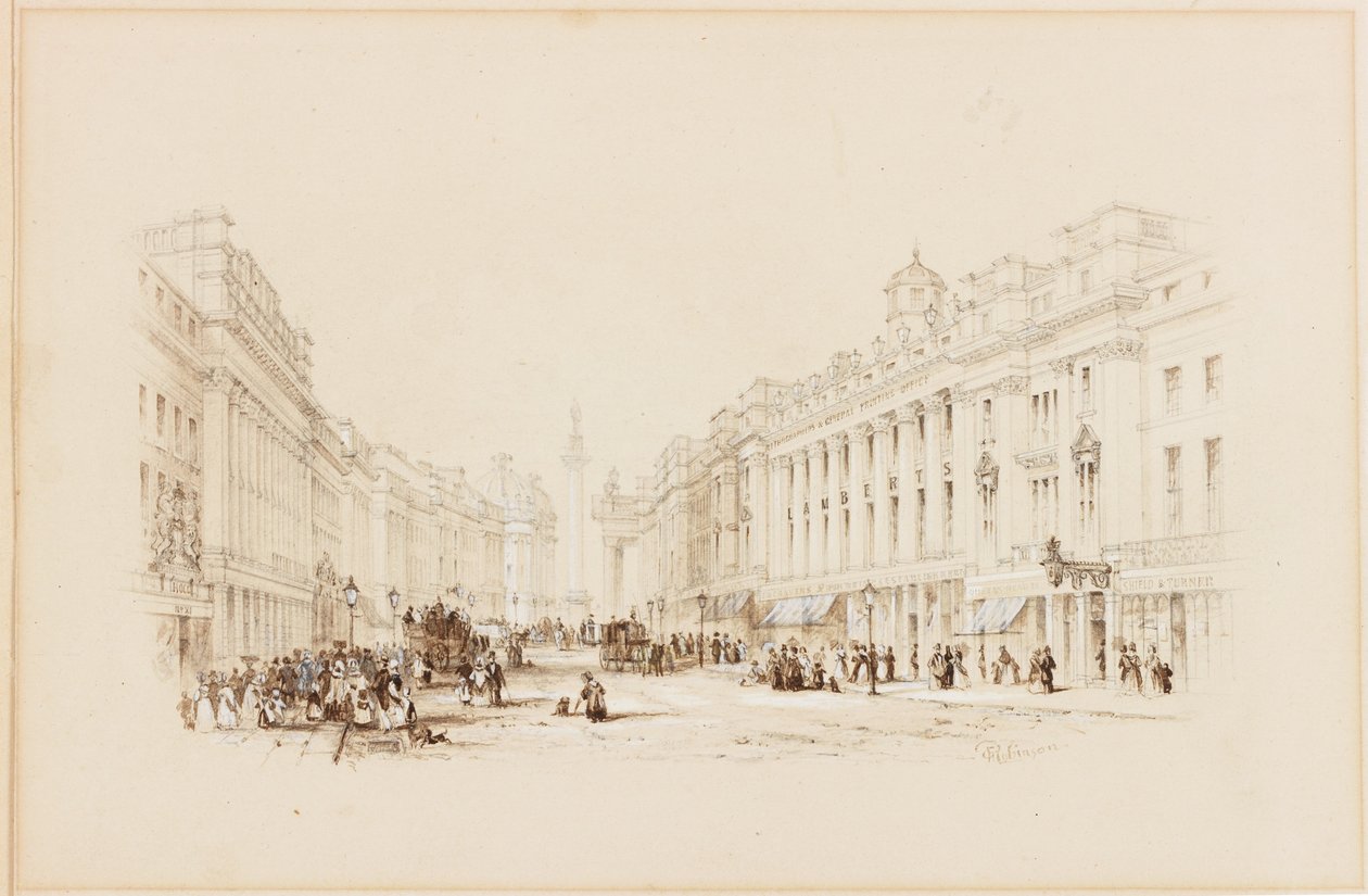 Grey Street, Newcastle da George Finlay Robinson