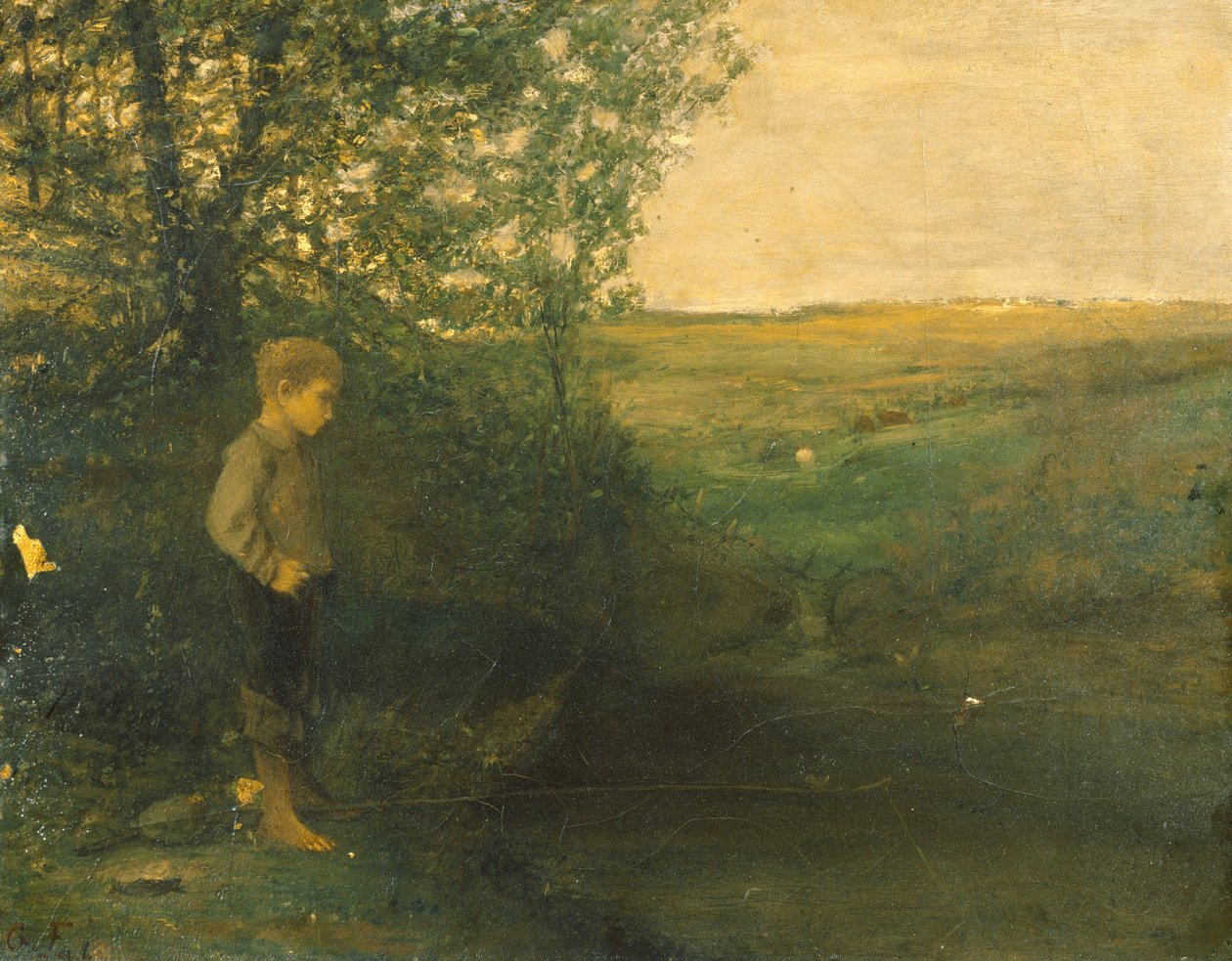 Ragazzo che pesca da George Fuller