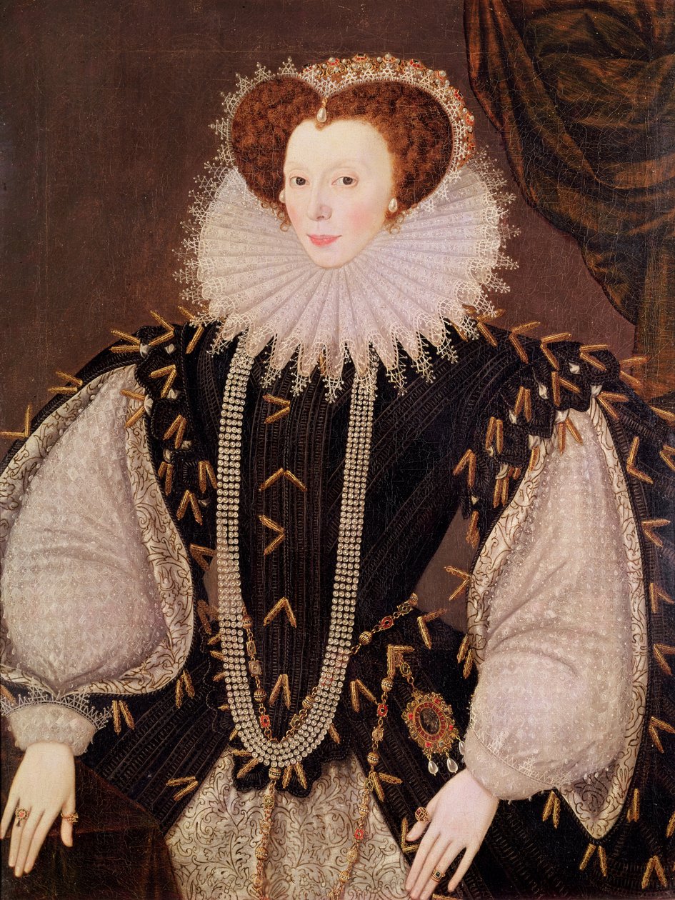 Ritratto di Elizabeth Sydenham, Lady Drake, c.1585 da George Gower