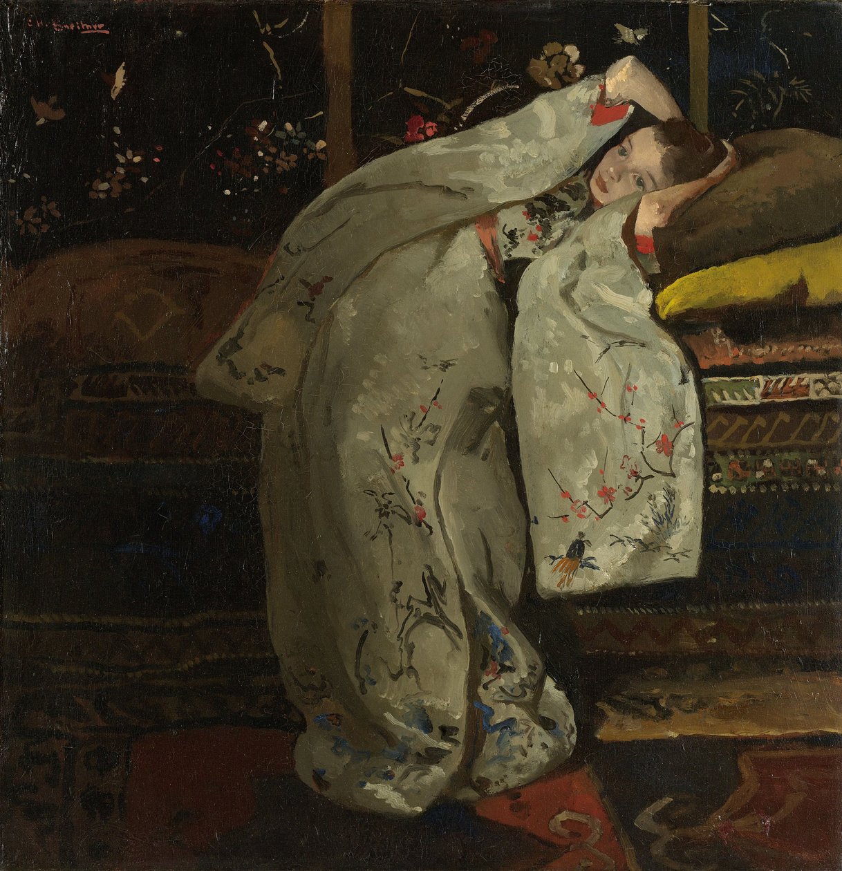 Ragazza in un kimono bianco da George Hendrik Breitner
