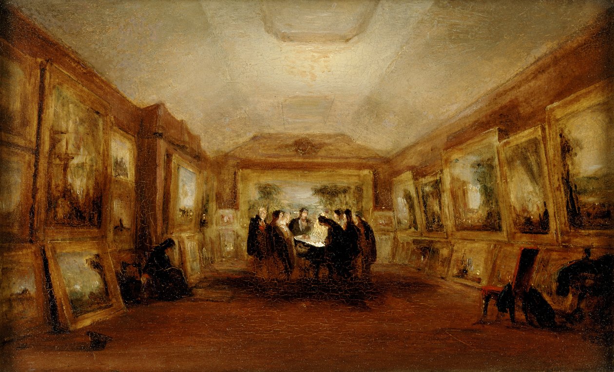 Il corpo di Turner in stato, 29 dicembre 1851, post 1851 da George Jones