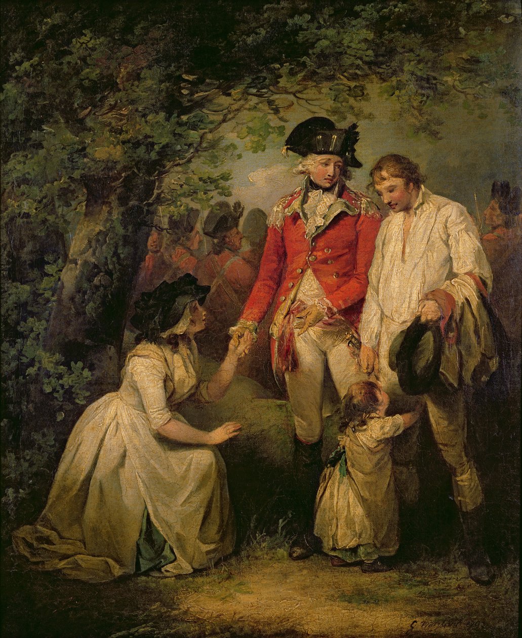 Il disertore perdonato, 1792 da George Morland