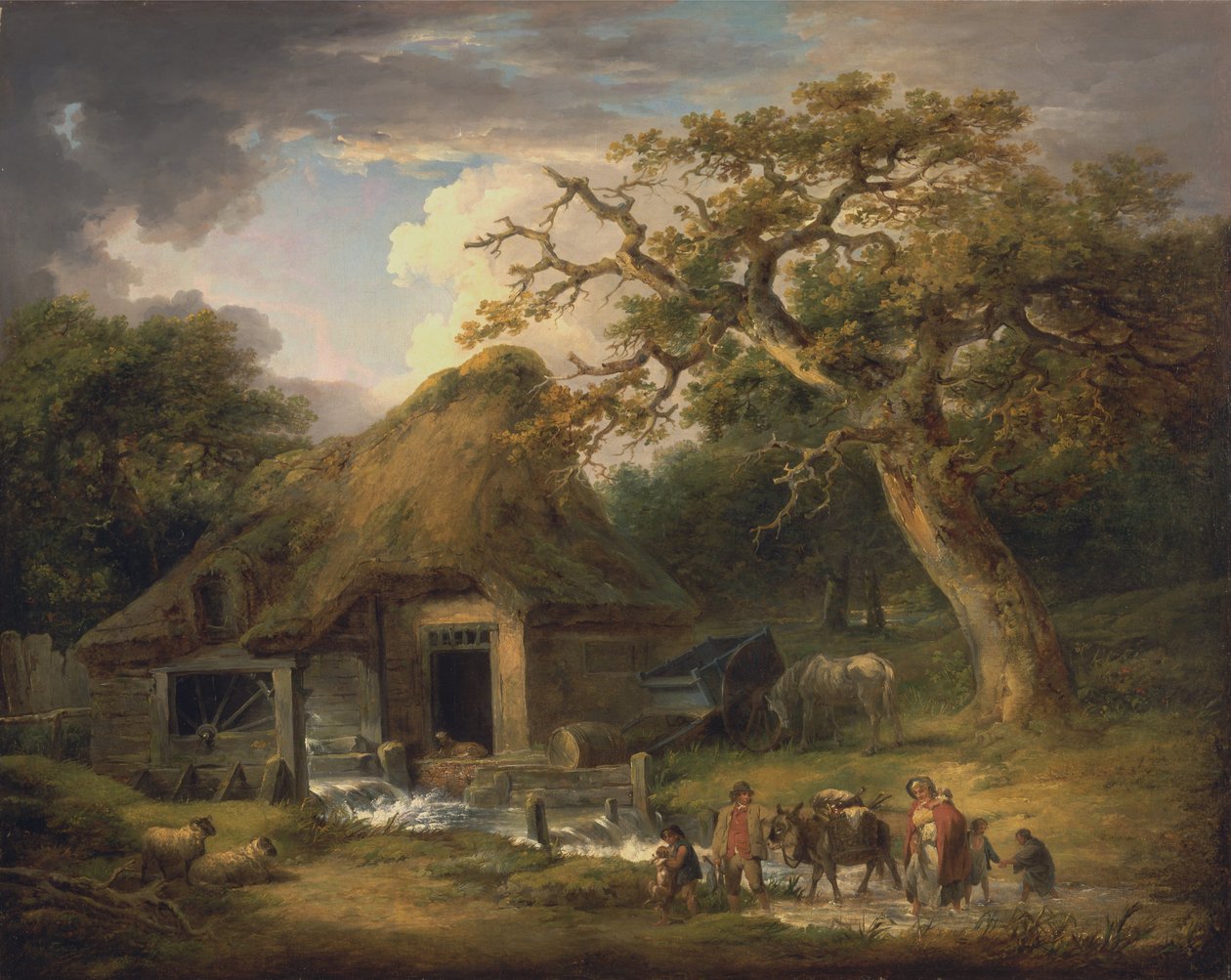 Il vecchio mulino ad acqua da George Morland