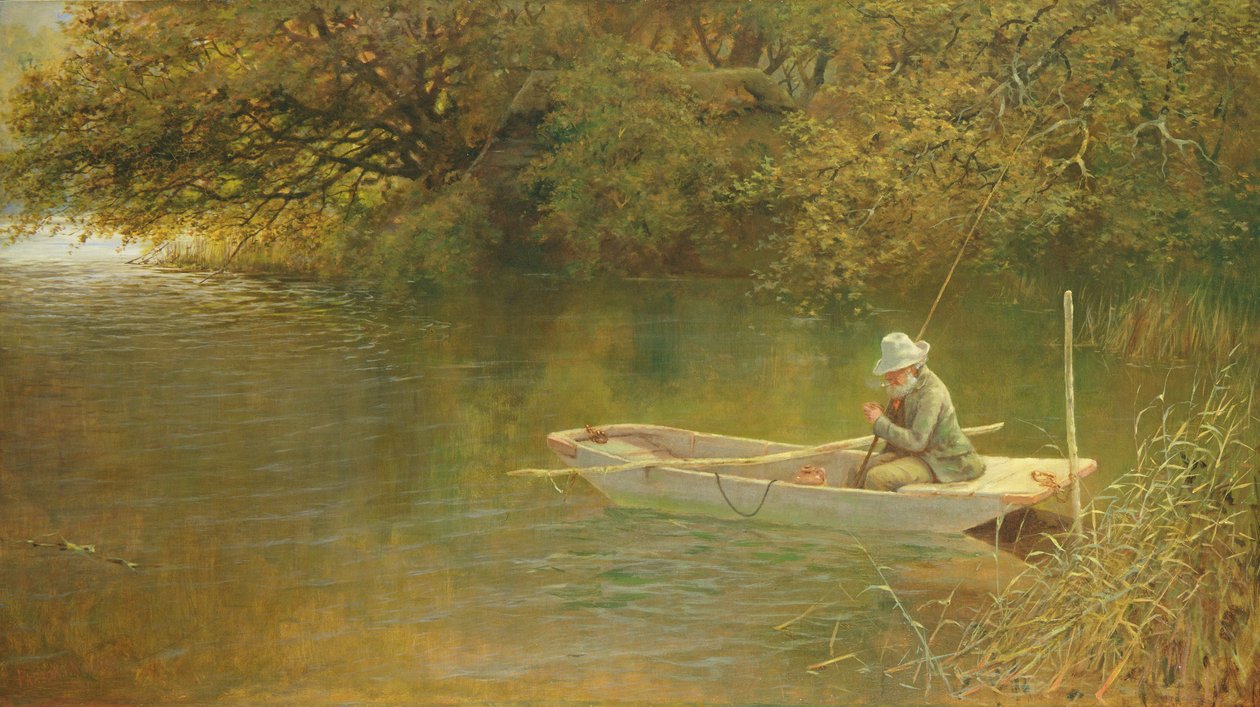 Contentezza, un angolo di un Norfolk Broad da George Parsons Norman