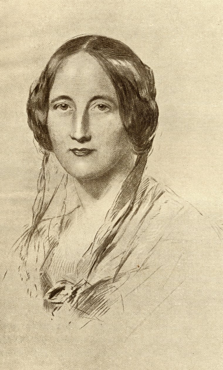 Elizabeth Cleghorn Gaskell (1810-65) da George Richmond