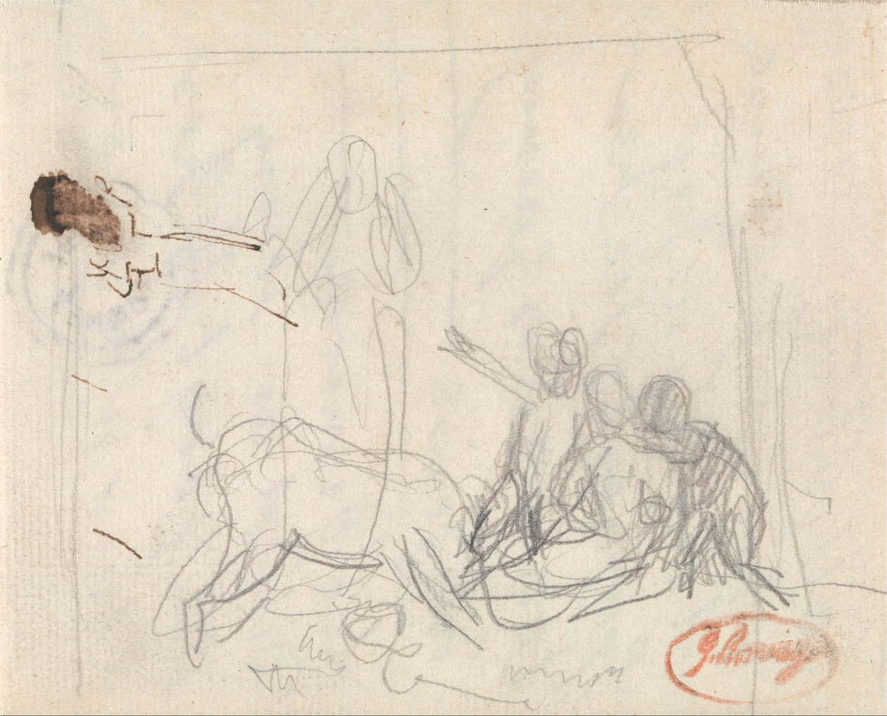 Bambini e una capra da George Romney