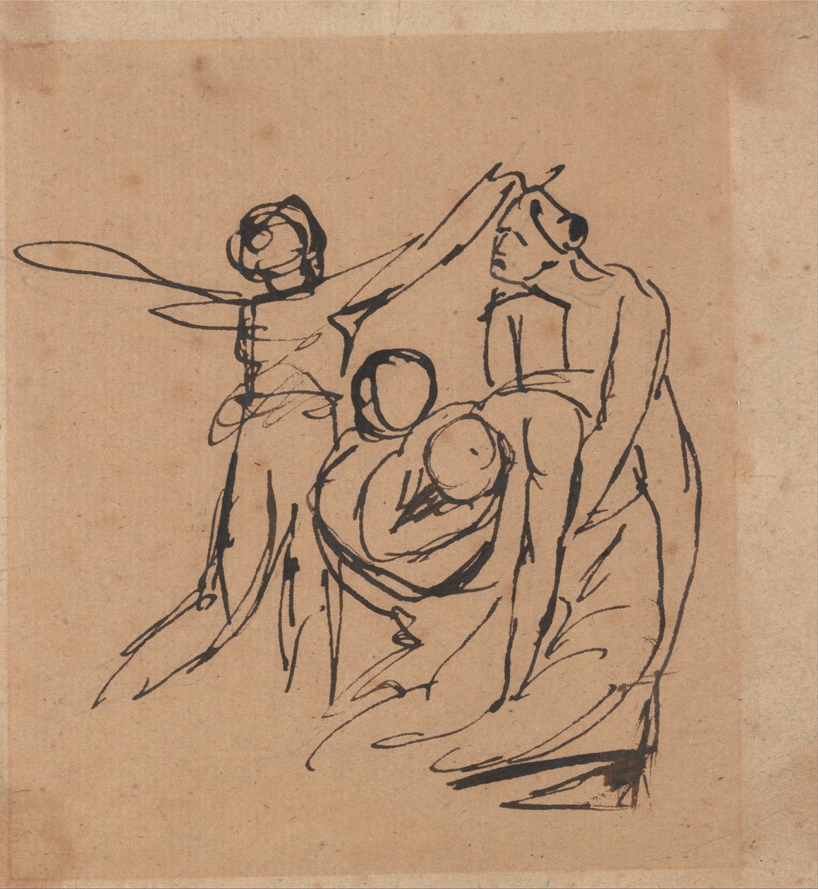 Gruppo in lutto da George Romney