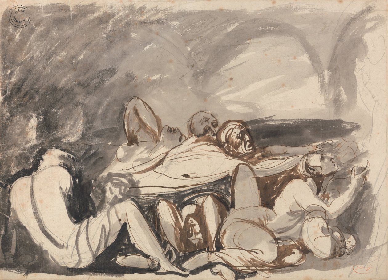 Scena di prigione da George Romney