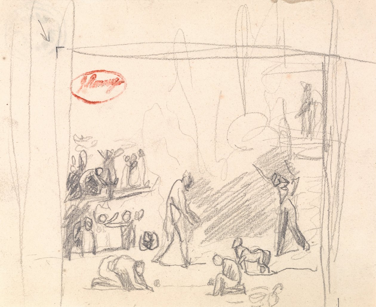 Soggetti non identificati da George Romney