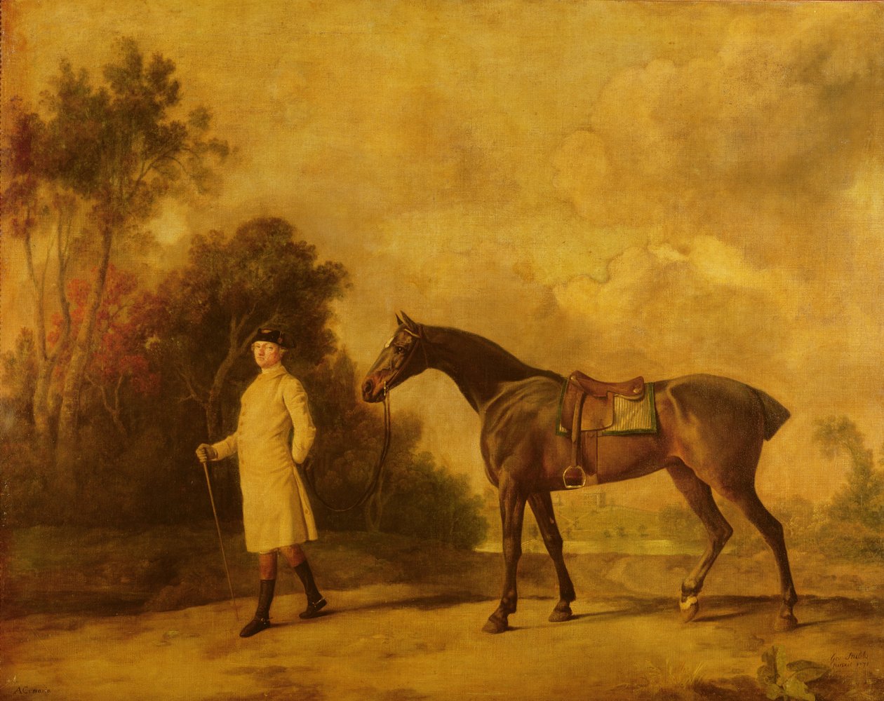 Assheton, primo visconte Curzon, e la sua cavalla Maria, 1771 da George Stubbs