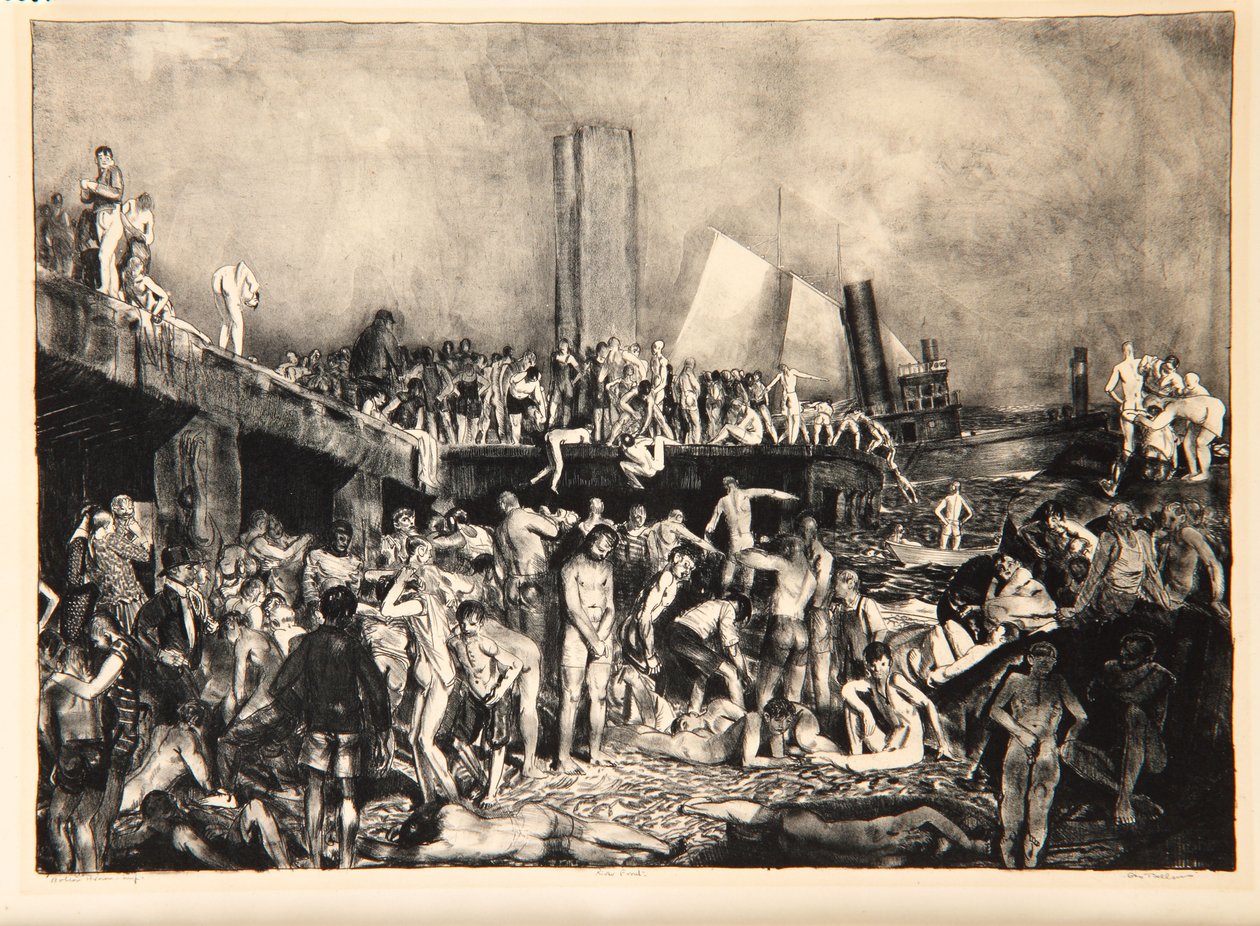 Fronte del fiume, 1923-24 da George Wesley Bellows