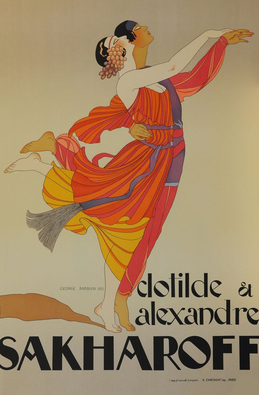 Clotilde e Alexandre Sakharoff, 1921 da George Barbier