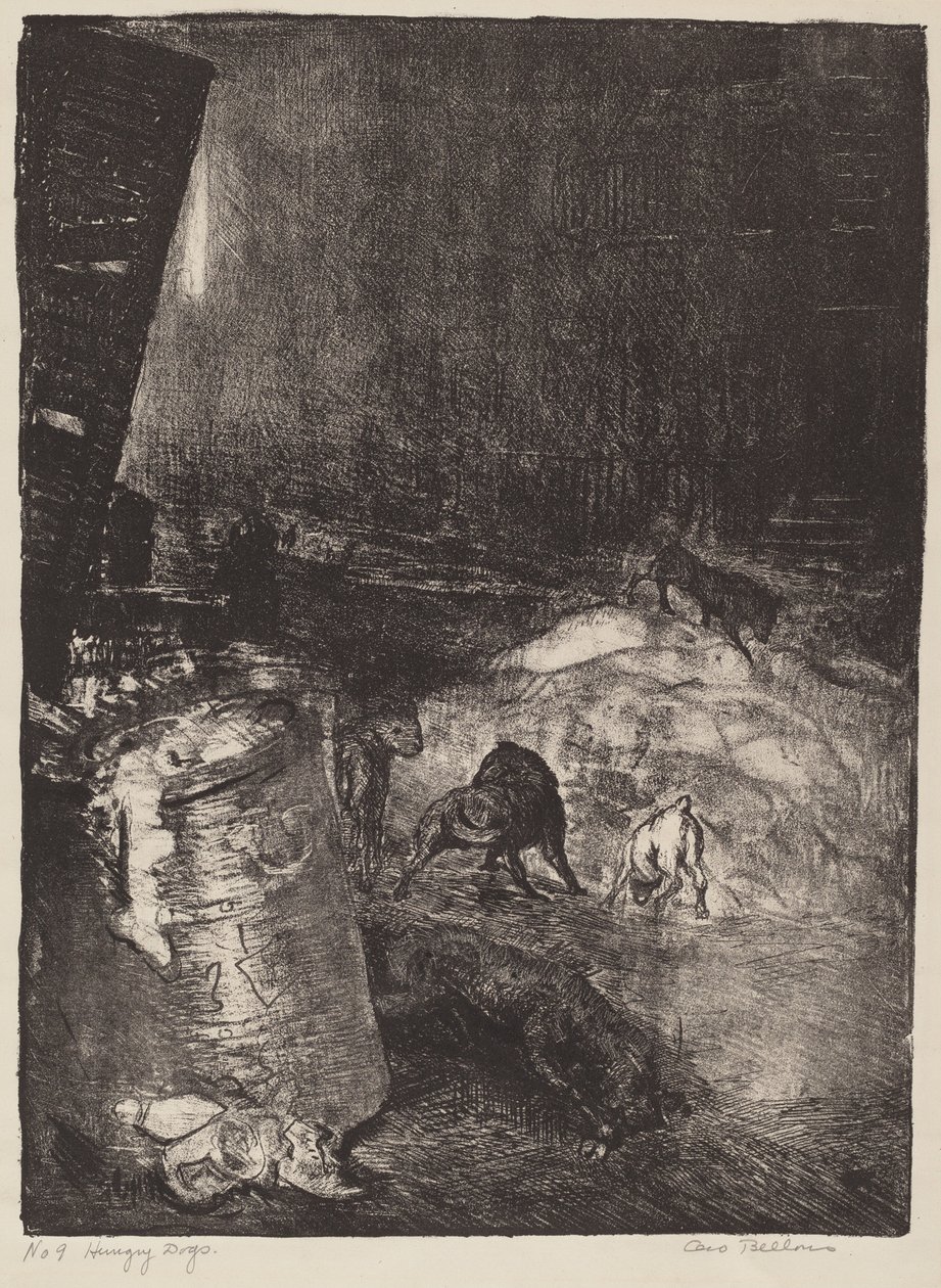 Cani affamati, seconda pietra da George Bellows
