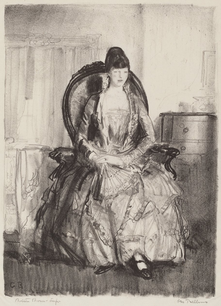 Signora con un Ventaglio da George Bellows