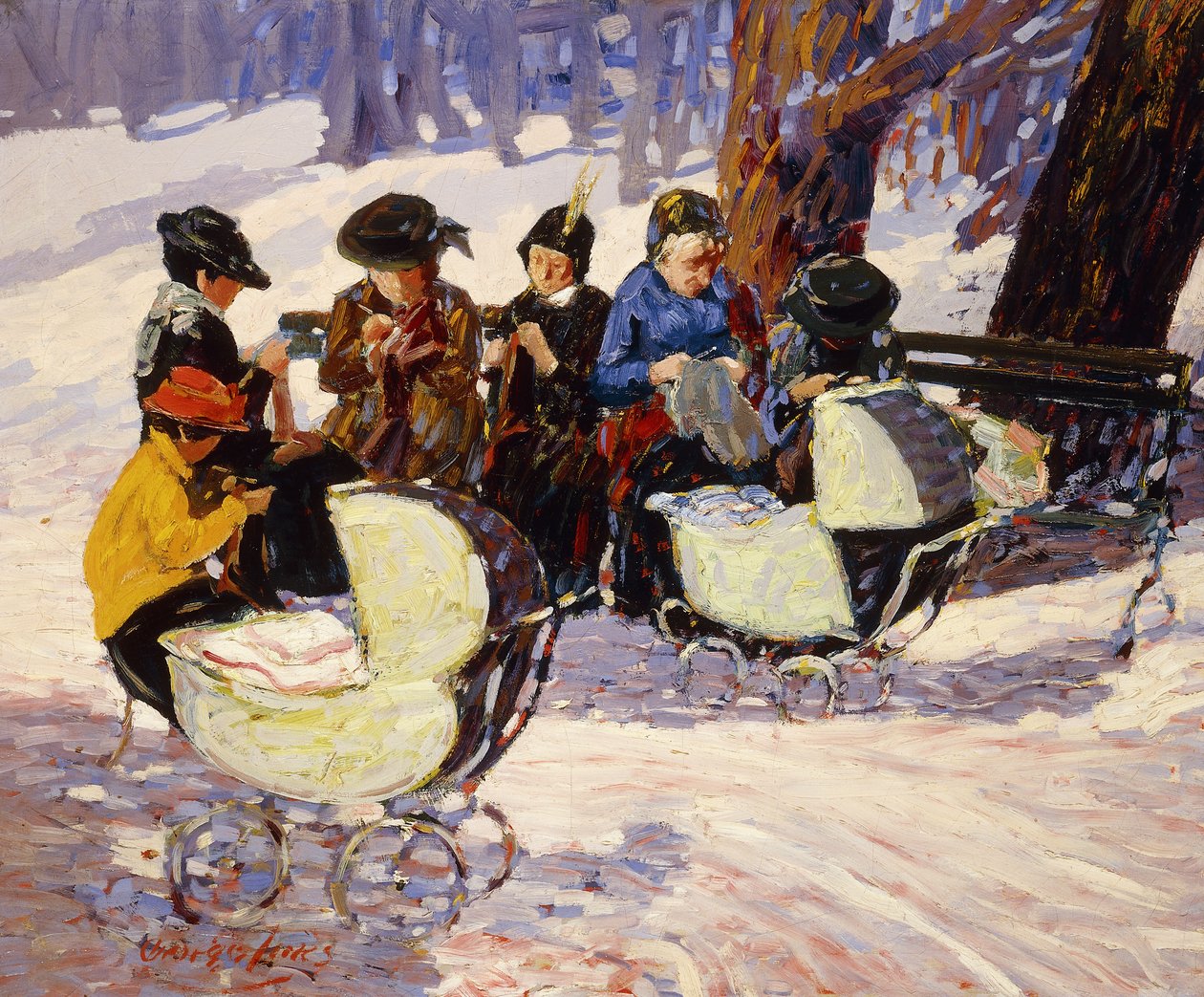 Maglieriste, High Bridge Park da George Benjamin Luks