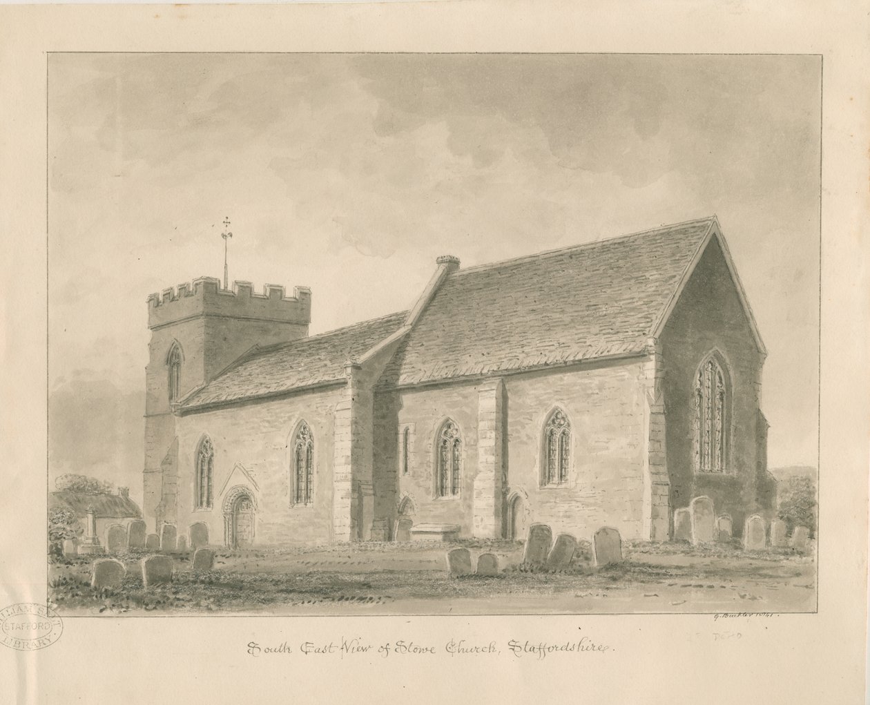 Chiesa di Stowe da George Buckler