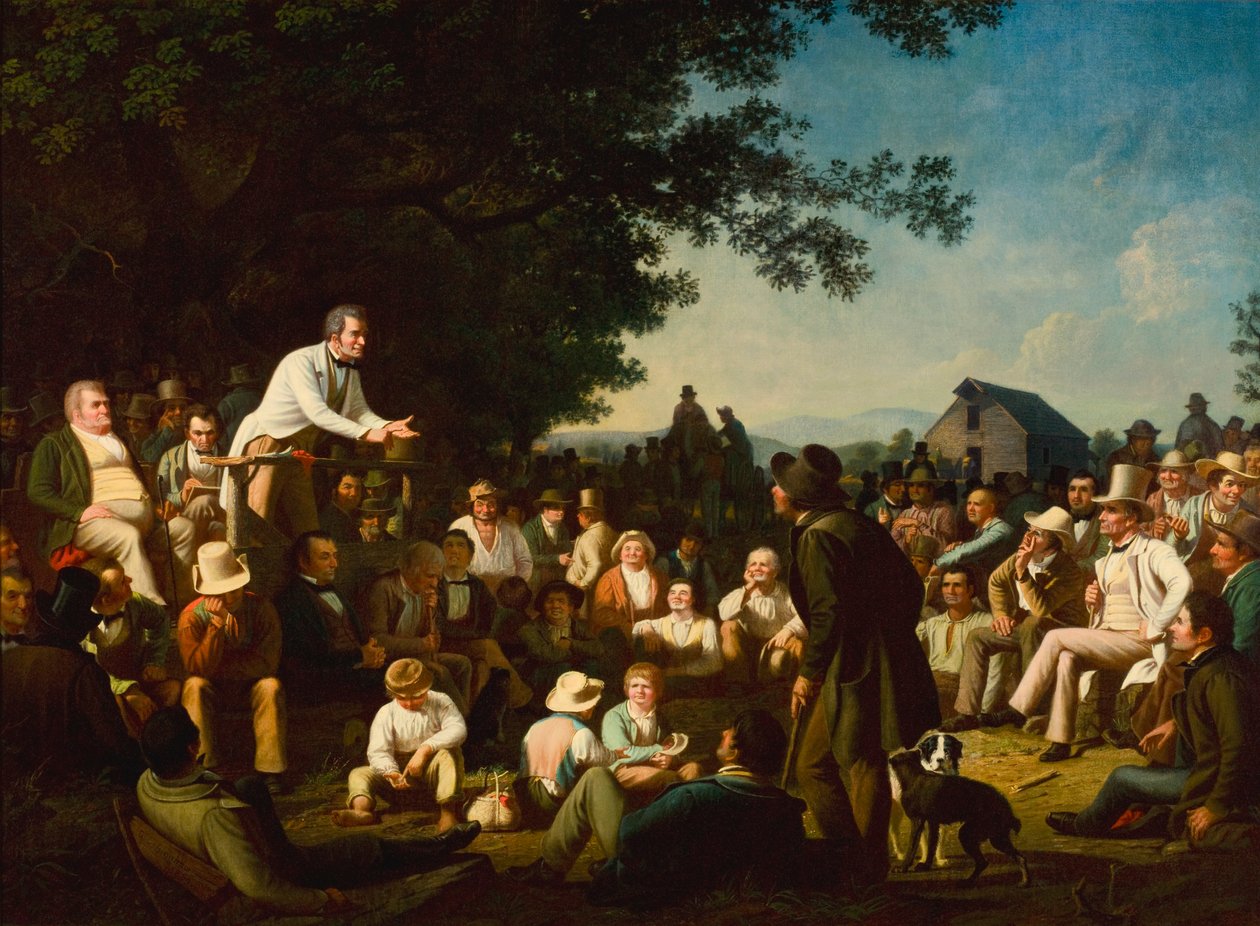 Discorso su un ceppo da George Caleb Bingham