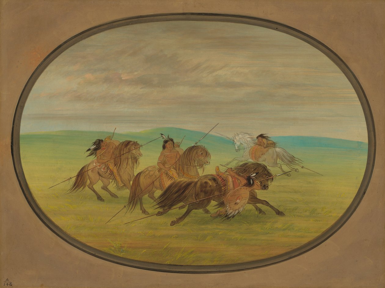 Equitazione Camanchee, 1861-1869 da George Catlin