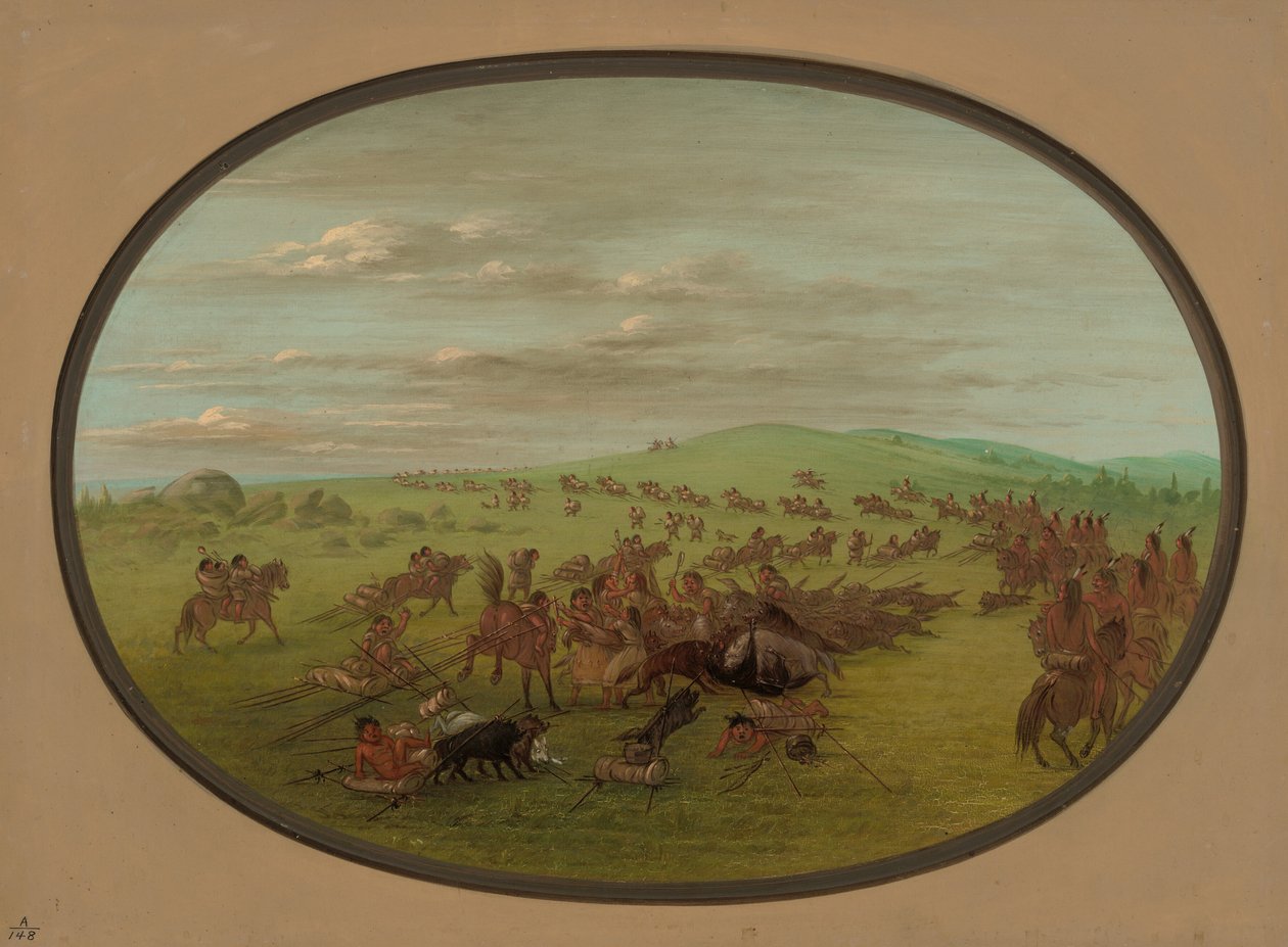 Camanchees in movimento da George Catlin