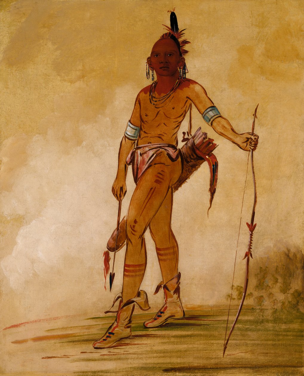 Cáh-he-ga-shín-ga, Piccolo Capo, 1834 da George Catlin