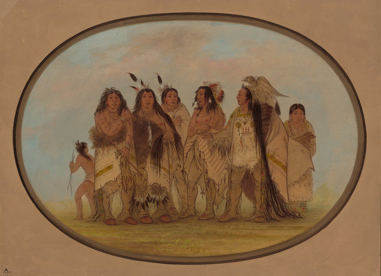 Distinti indiani Crow da George Catlin