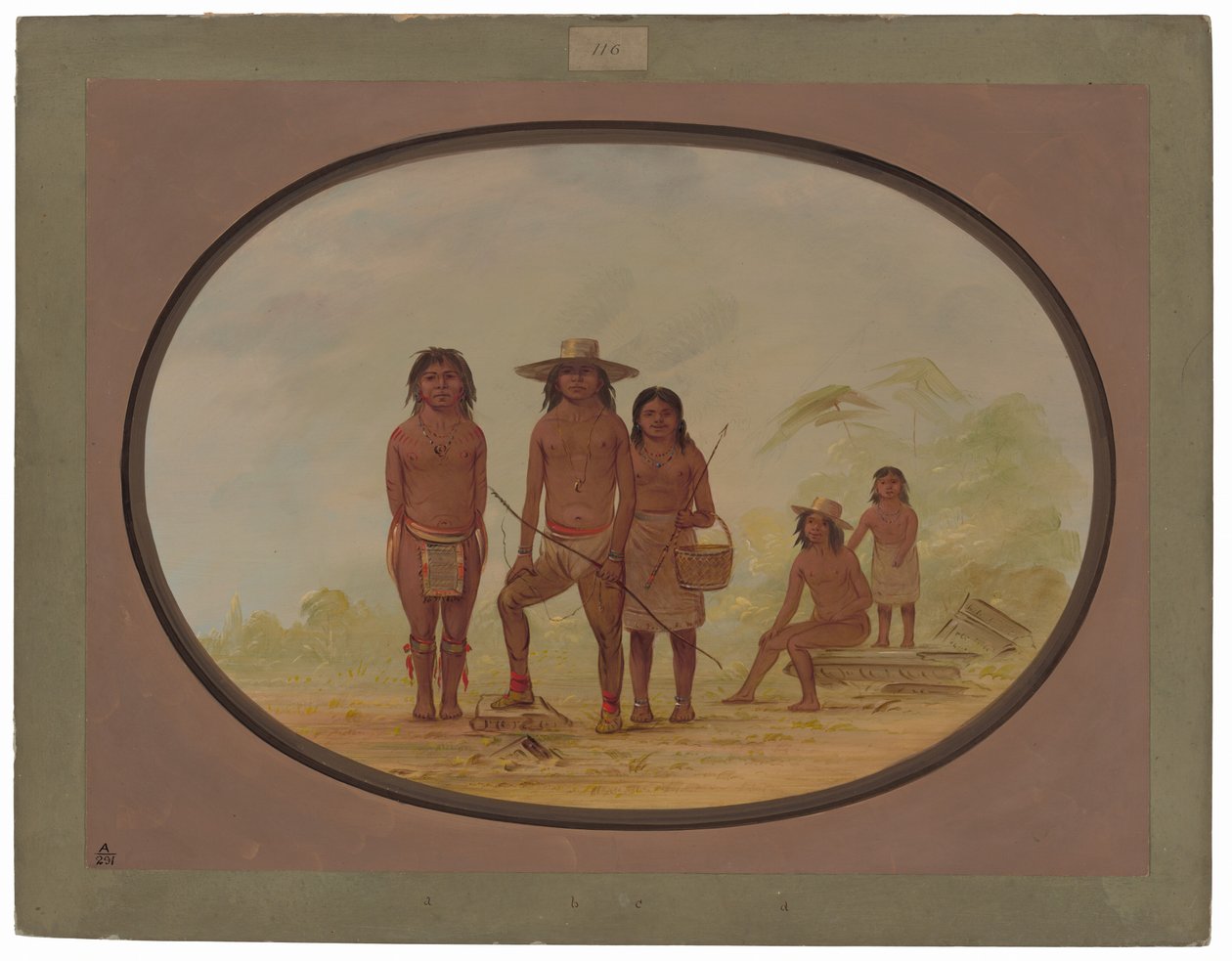 Cinque indiani Maya da George Catlin