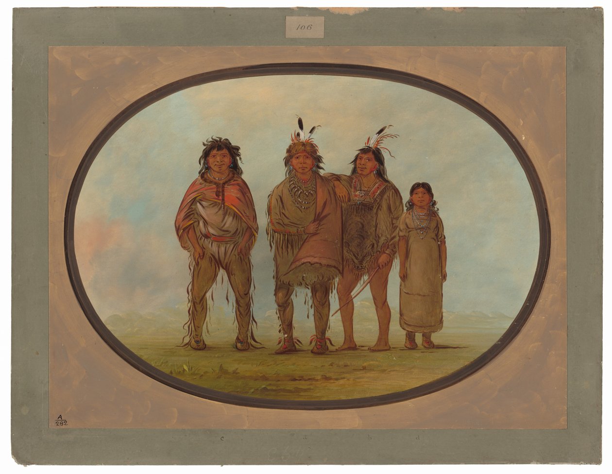 Quattro indiani Dogrib da George Catlin
