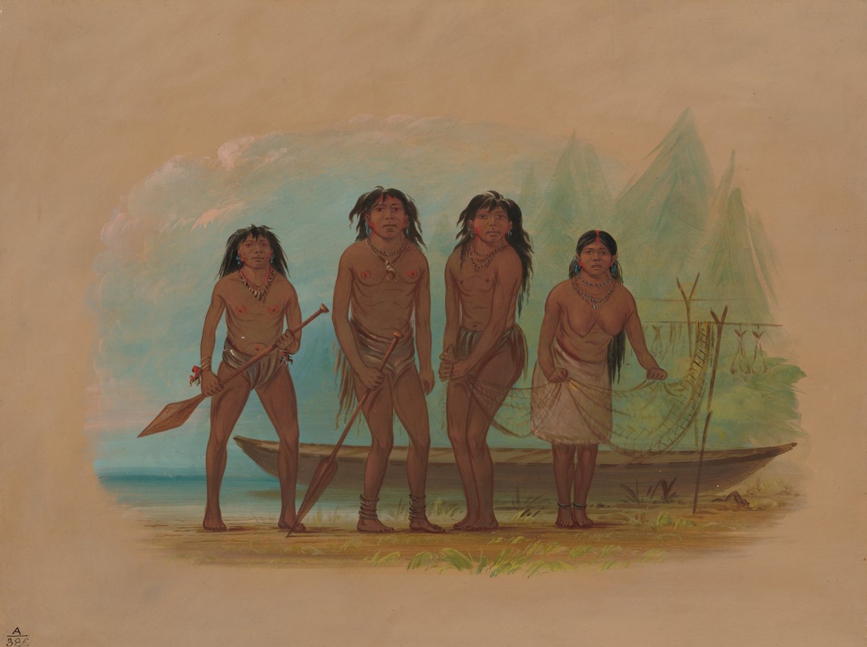 Quattro indiani fuegini da George Catlin