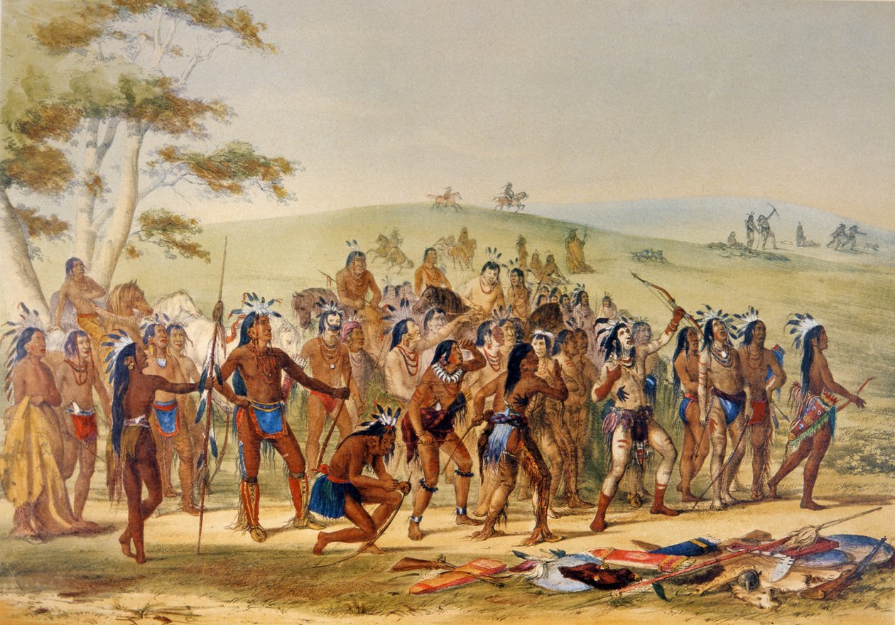 Gioco della freccia da George Catlin