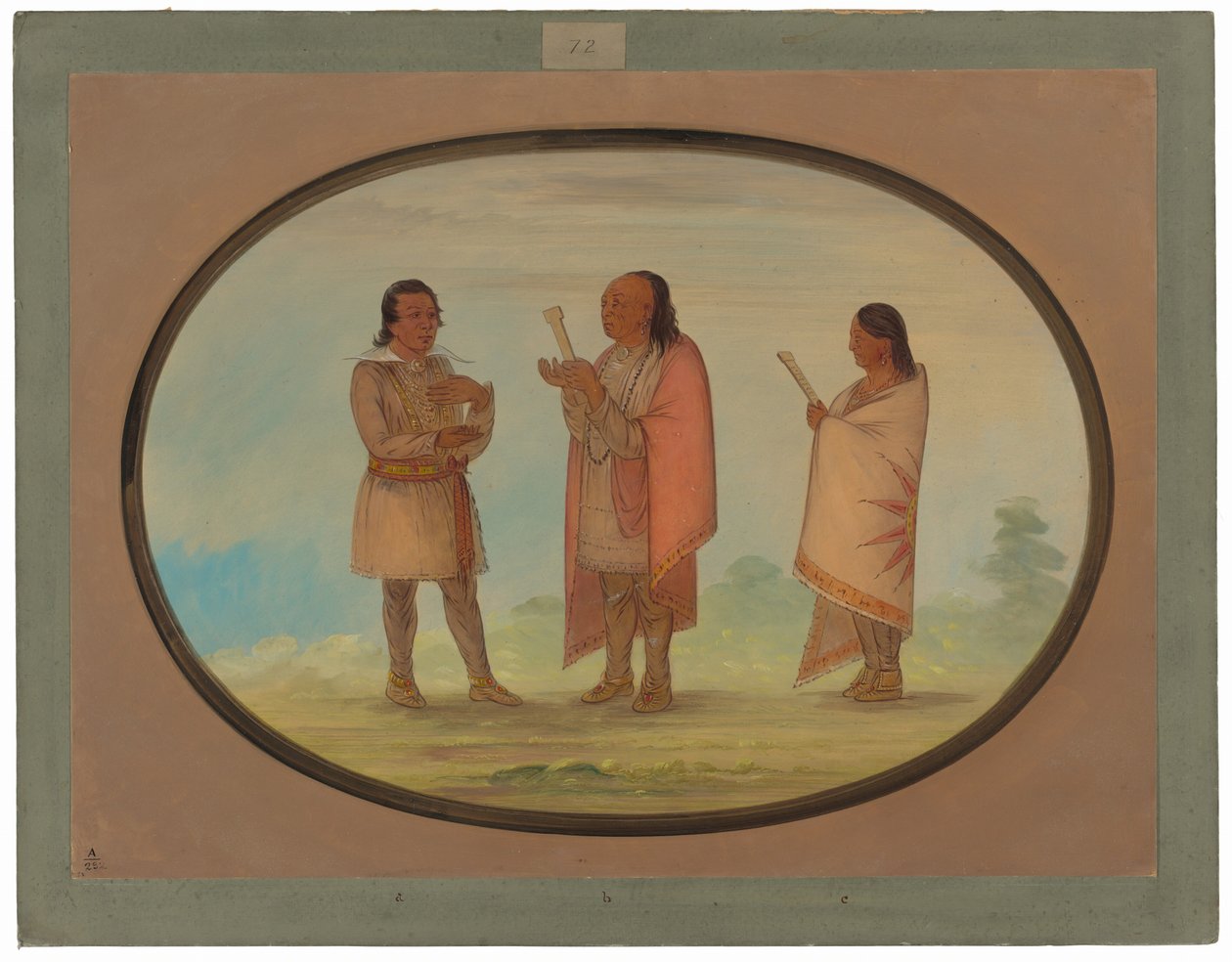Indiani Kickapoo che Predicano e Pregano da George Catlin