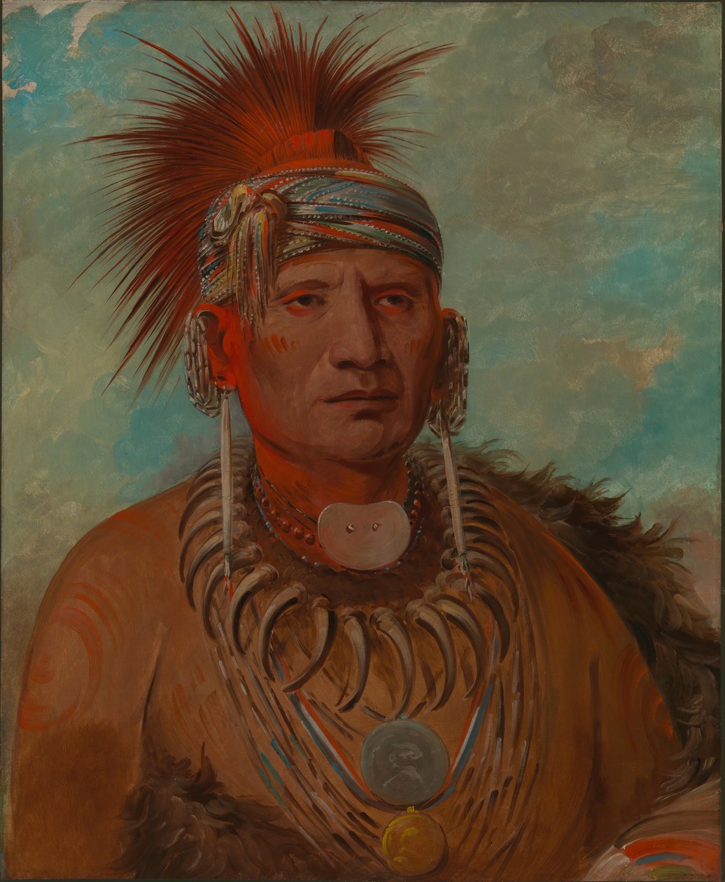 Neu-mon-ya, Pioggia che cammina, Capo della Guerra da George Catlin