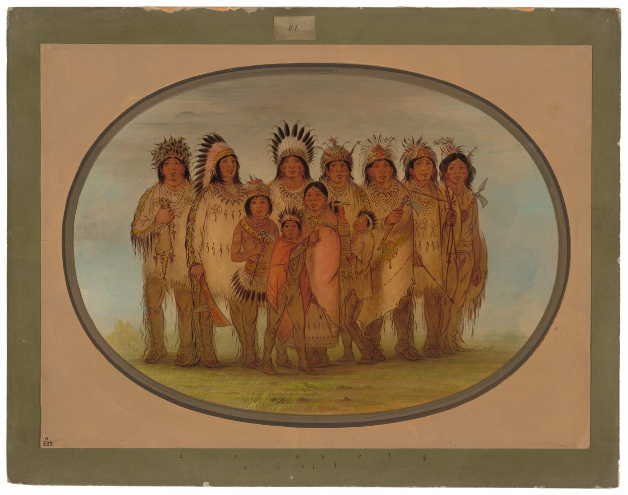 Indiani Ojibbeway a Parigi da George Catlin