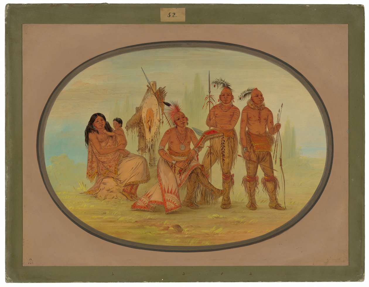 Indiani Osage da George Catlin