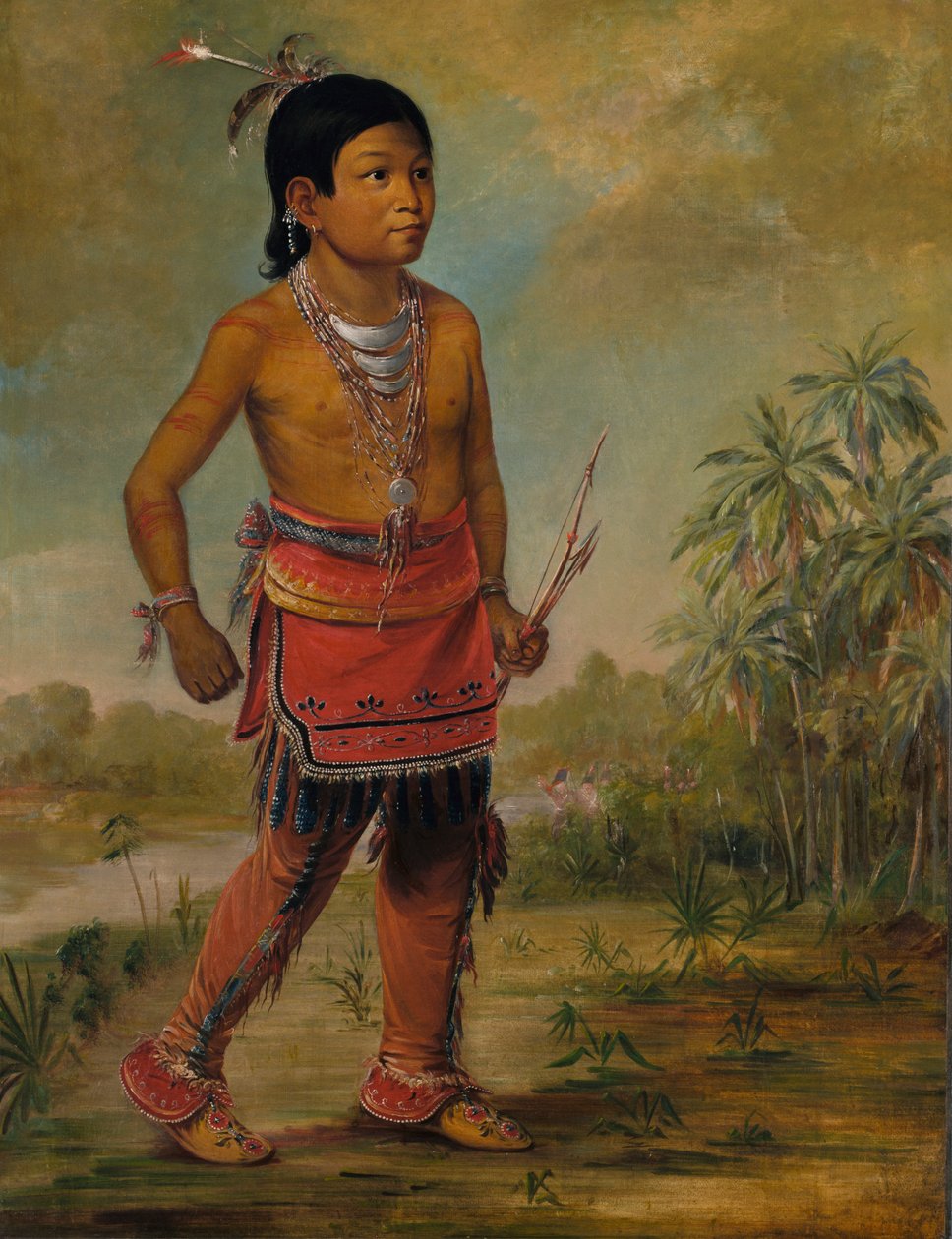Osceola Nick-a-no-chee, un ragazzo, 1840 da George Catlin