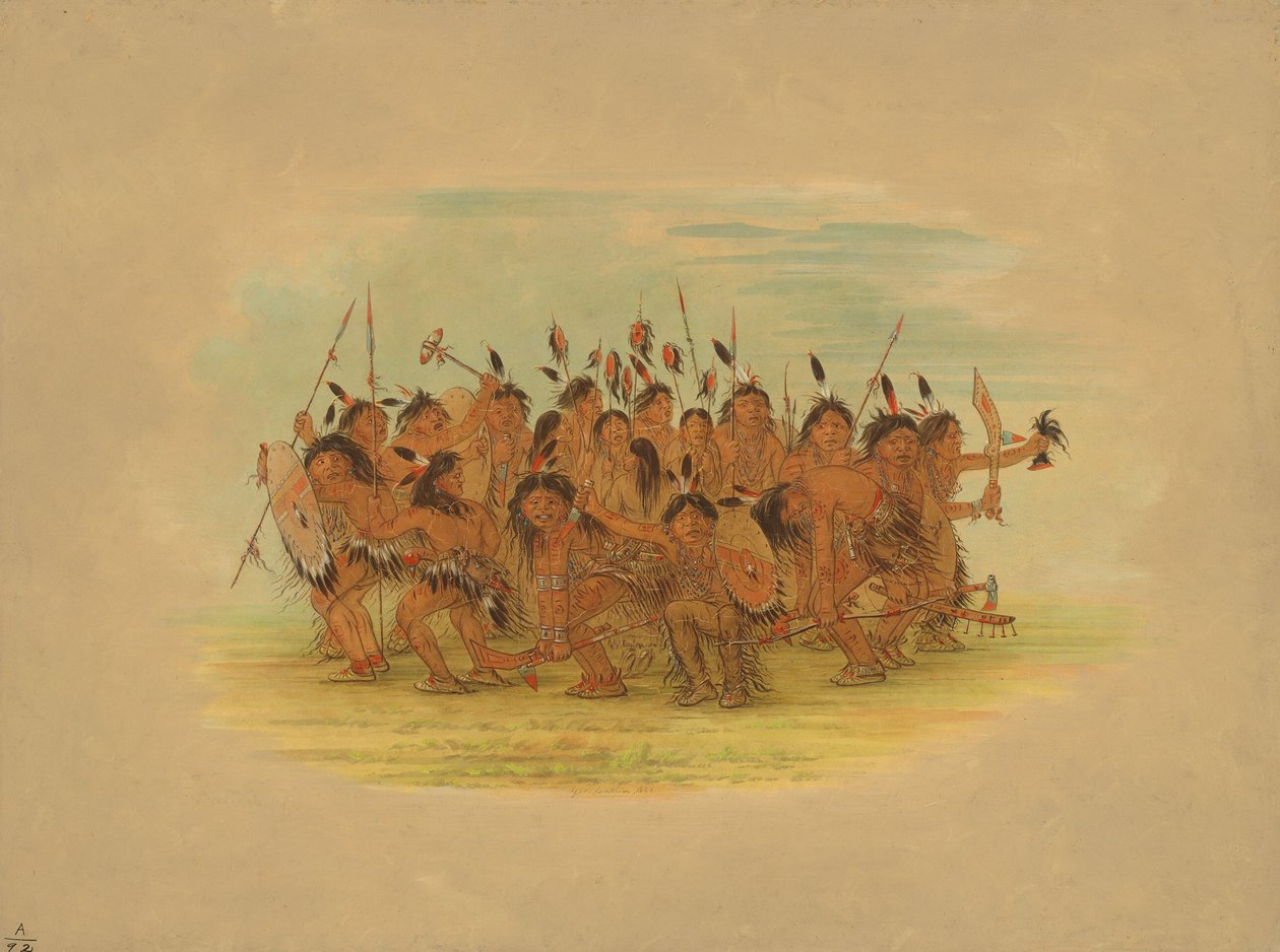 Danza dello Scalpo - Sioux, 1861 da George Catlin