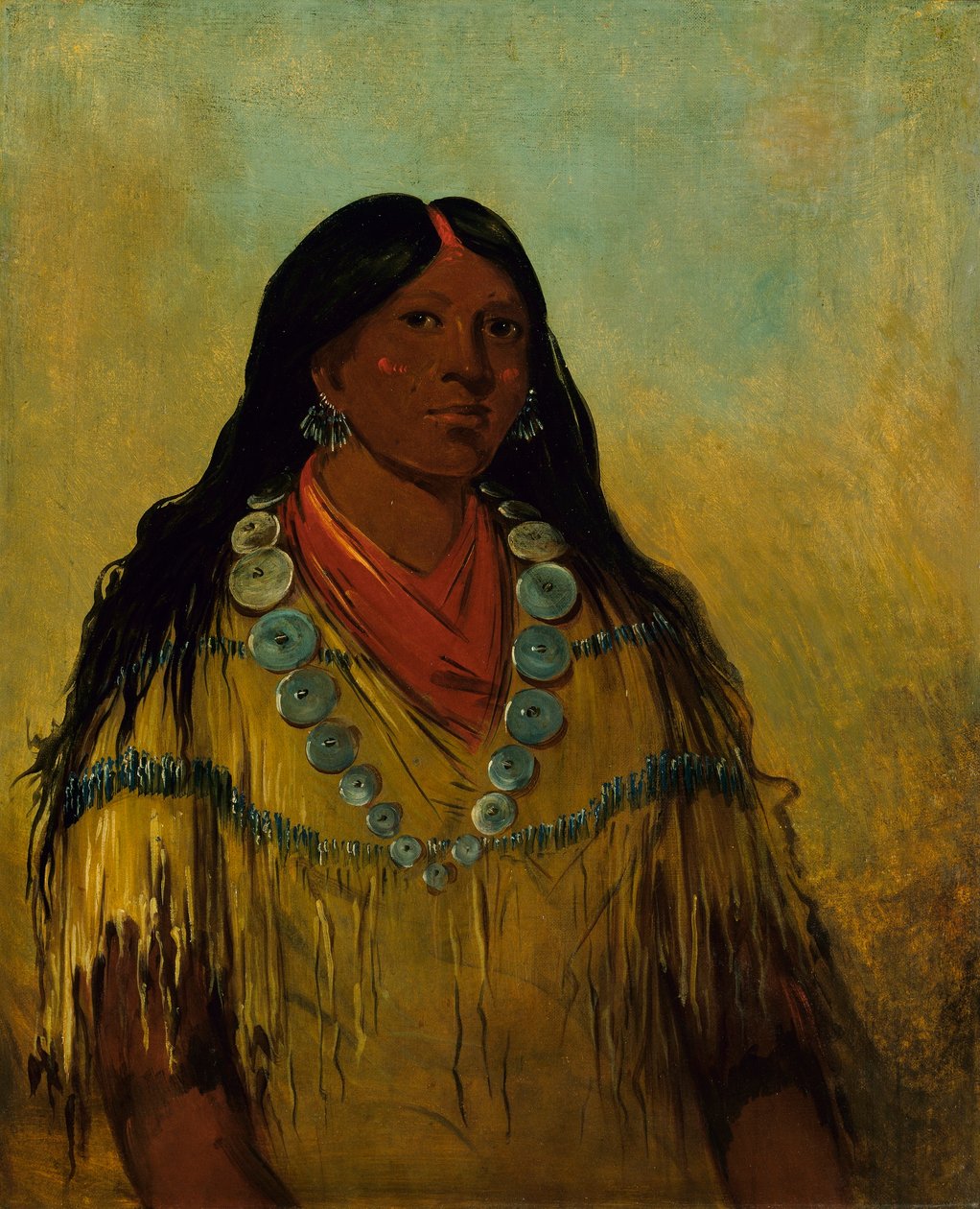 Tchow-ee-pút-o-kaw, una donna da George Catlin