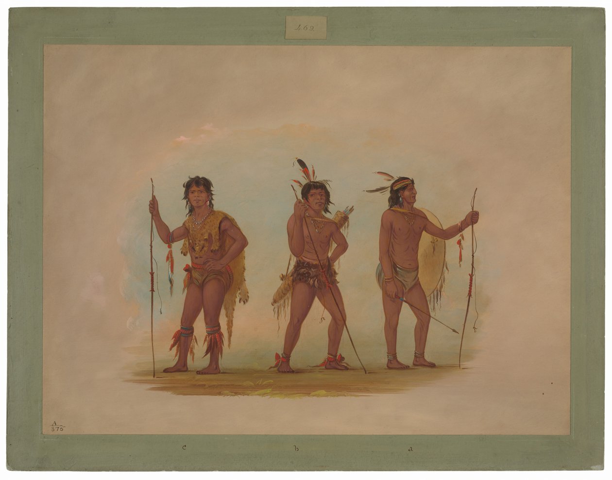 Tre uomini Chaymas da George Catlin