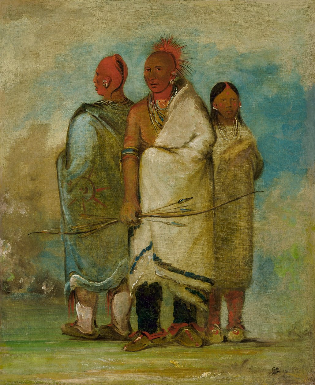 Tre indiani Fox da George Catlin