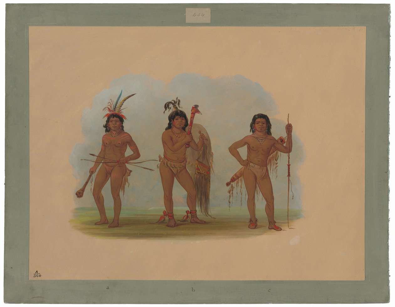 Tre Indiani Zurumati da George Catlin