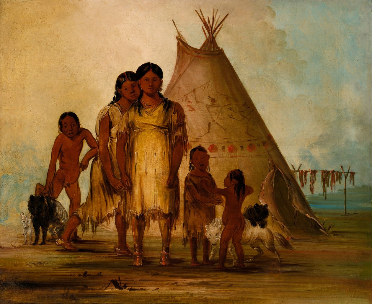 Two Comanche Girls da George Catlin