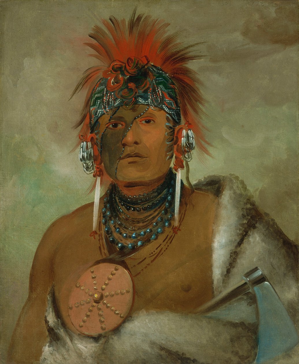 Wá-hón-ga-shee, Non è uno sciocco, è un grande fop da George Catlin