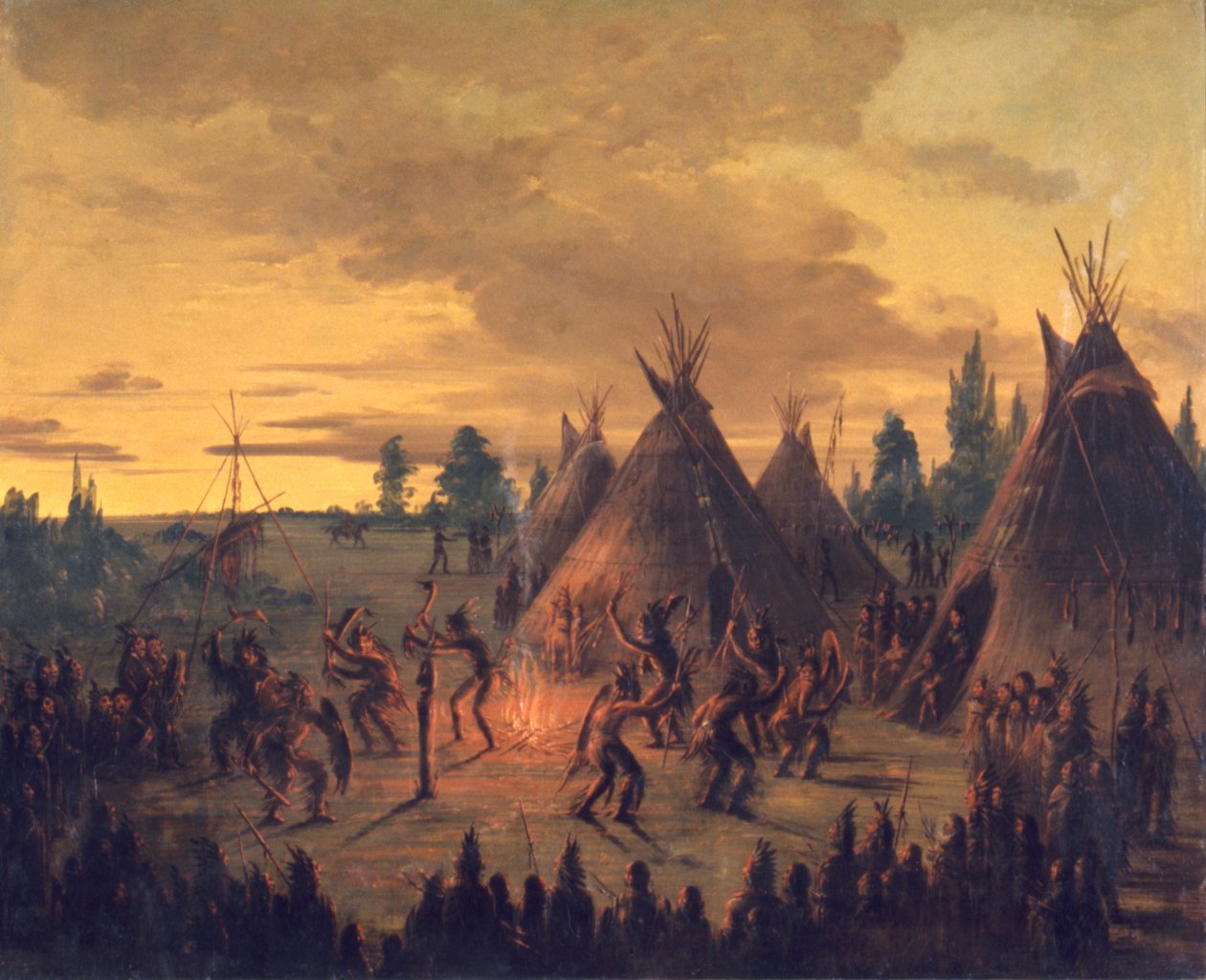Danza di guerra, Sioux, 1845-1848 da George Catlin