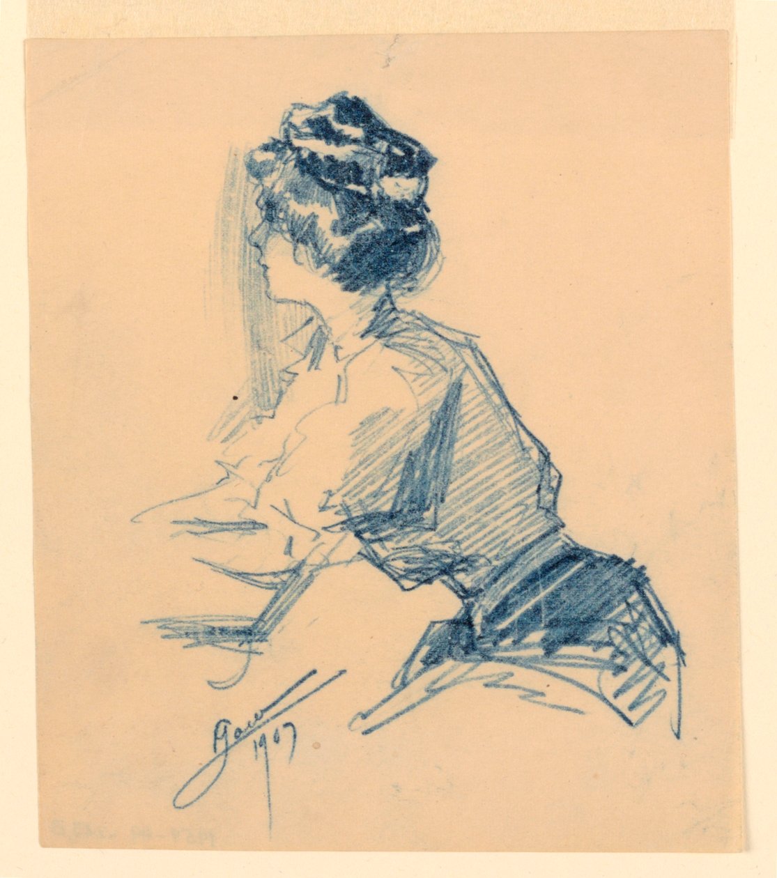 Donna seduta da George Charles Aid