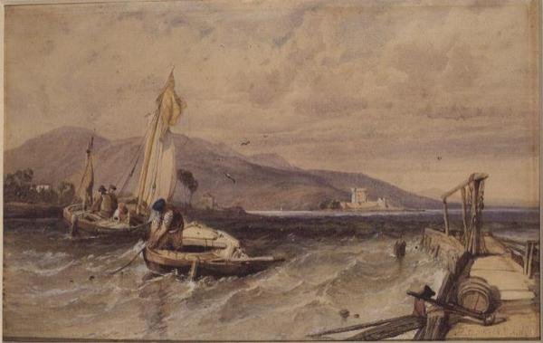 Castello Douglas, Loch Leven da George Clarkson Stanfield