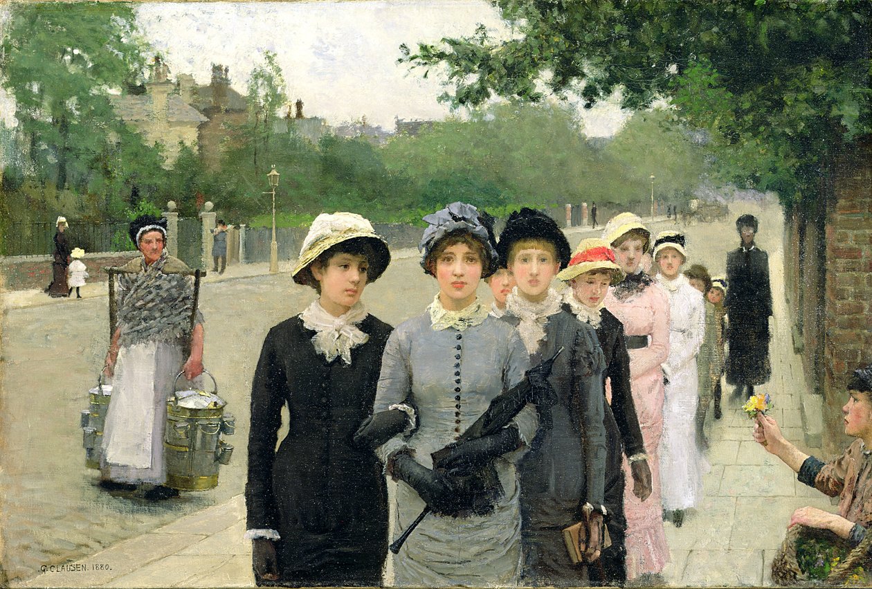 Scolare, 1880 da George Clausen